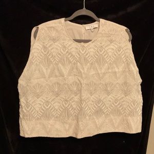 Iro Lace Oversized Top | White/ Cream | Size 38